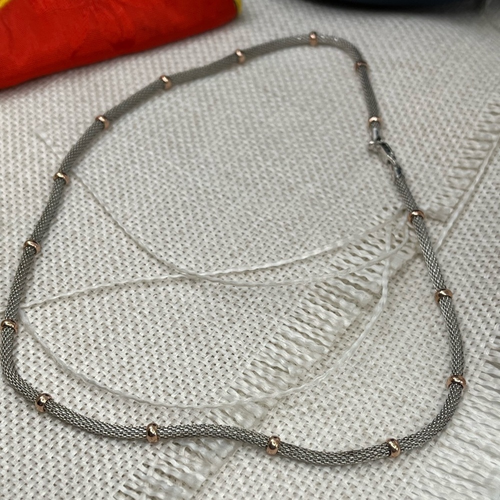Vintage 925 Sterling Silver MILOR Italy Necklace – Estate Collection - Picture 7 of 14